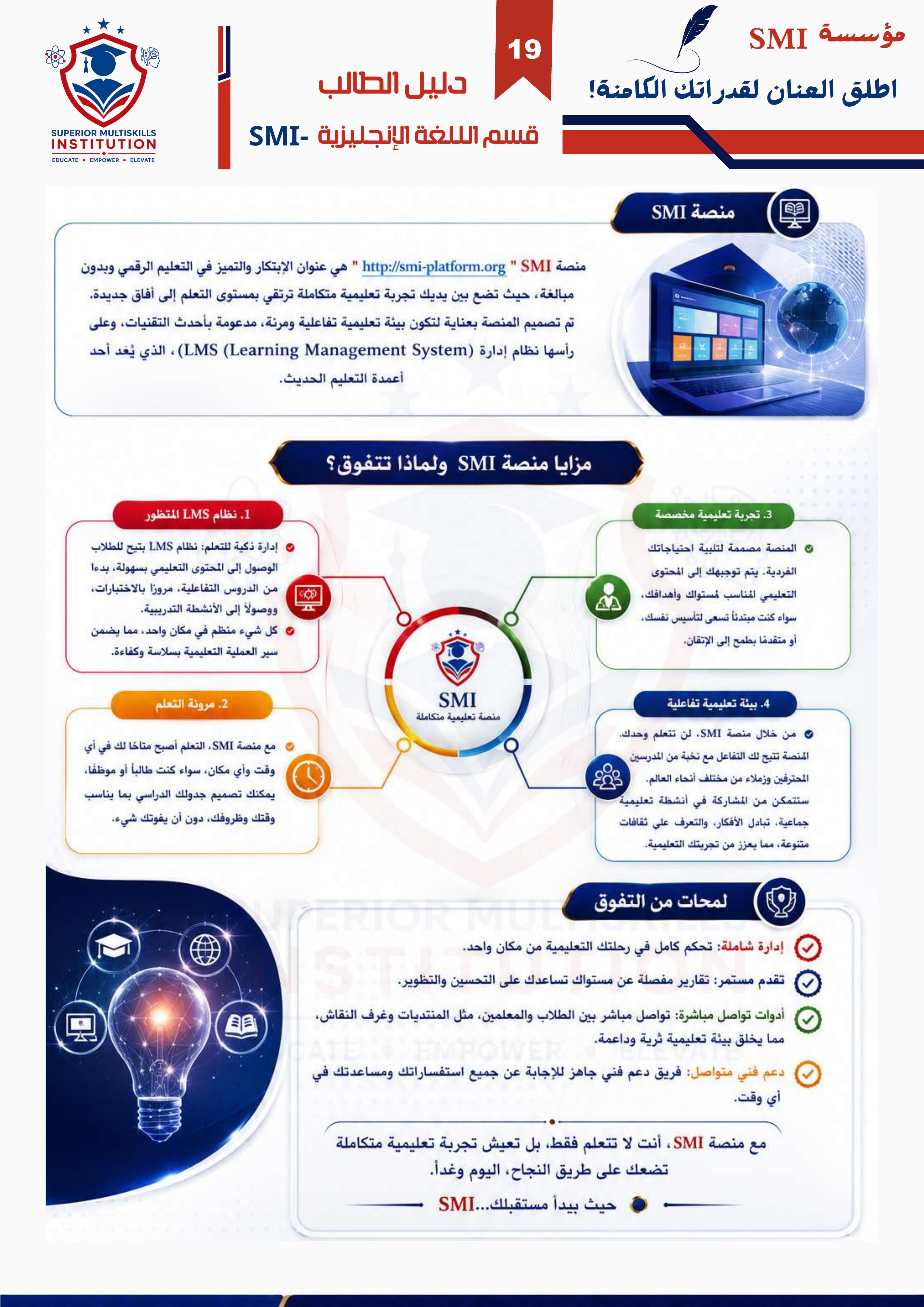 عرض لمنصة SMI الرقمية